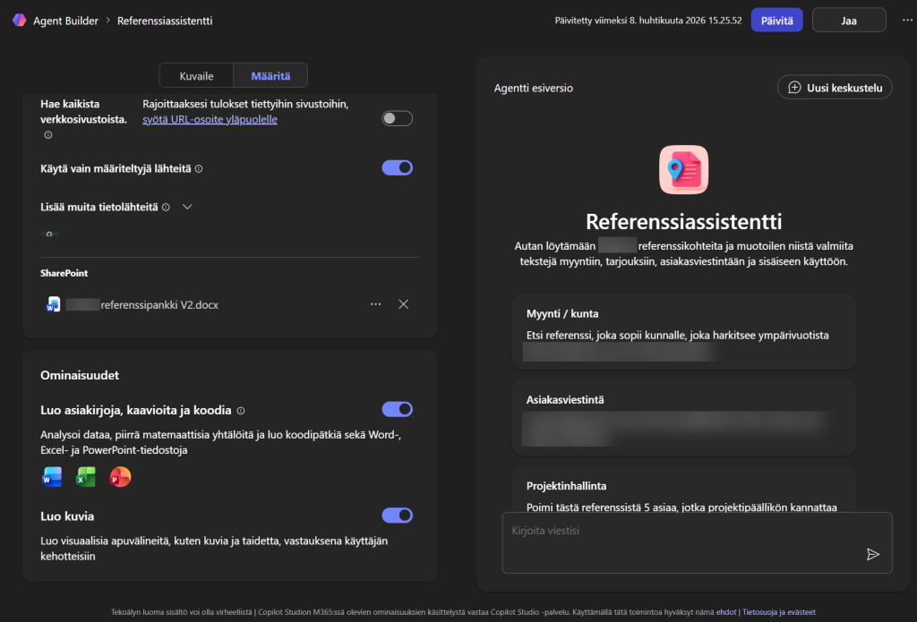 A grounded reference assistant demo worked better than a vague “look, AI can do anything” pitch.